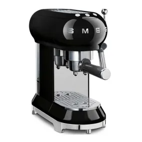 Cafetière Expresso Style 50's noir / Smeg ECF01BLEU