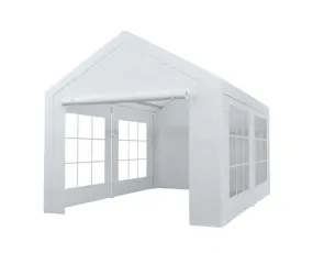 Tente de réception 3x4m semi professionnelle 180 gr/m² PE blanc